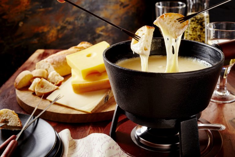 Caciotta cheese fondue recipe