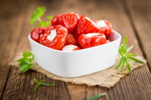 Vegetarian Roasted Ricotta Stuffed Peppers Recipe